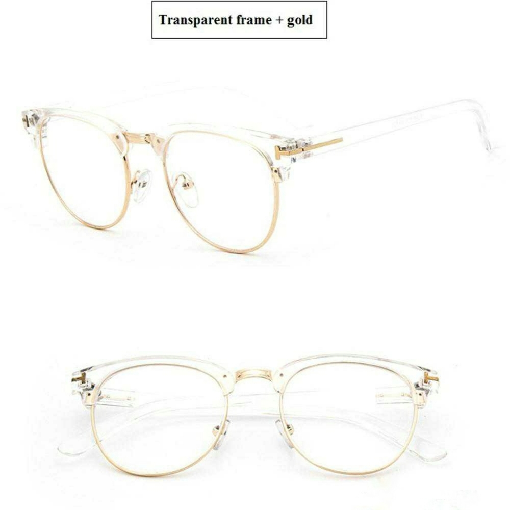 Vintage Retro Clear Frame Eyeglasses - Picture 4 of 5